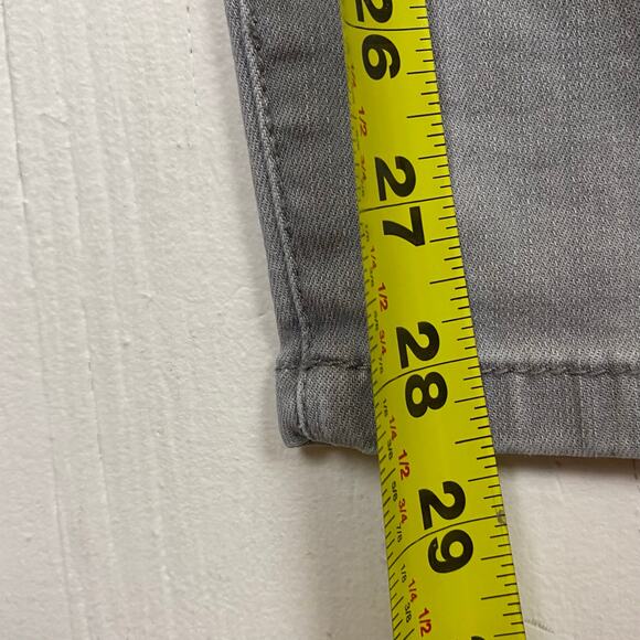 Chico’s Gray Cotton Stretch Slim Leg Jeans Size 10 - Picture 9 of 11